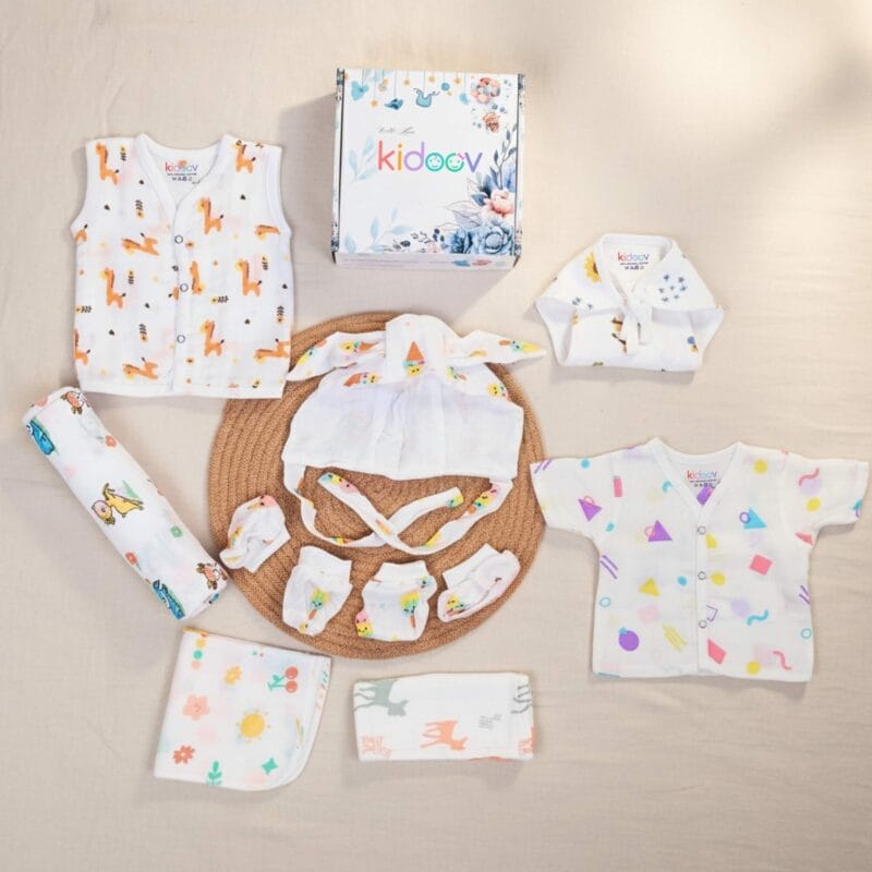 Hello World Baby Boy Clothing Gift Set 1 - Muslin Cotton Essentials